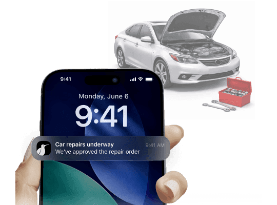 Your vehicle gets repaired
