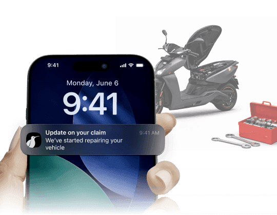 Your vehicle gets repaired