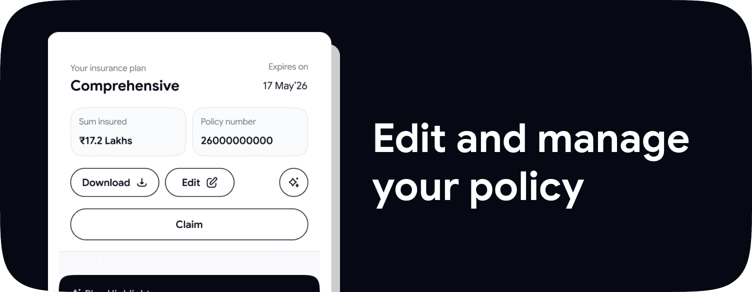 Edit and manage your policy