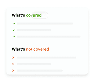 Claim status showing settlement time