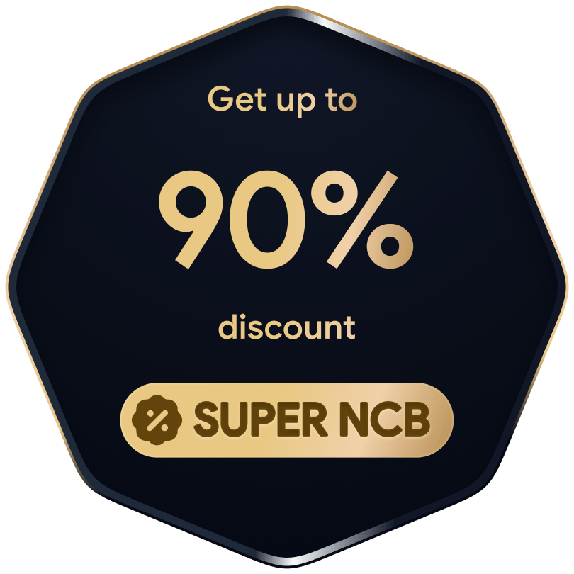 Get up to 90% discount with Super NCB